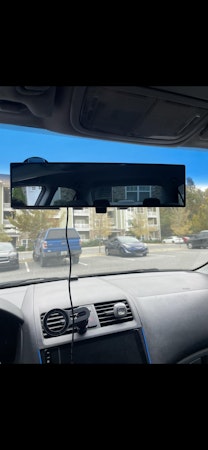 12 Inch Panoramic Anti-Glare Rearview Mirror, Interior Clip-on Wide An